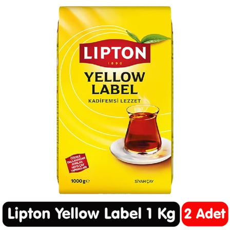 Lipton Yellow Label Siyah Çay 1 Kg 2 Paket