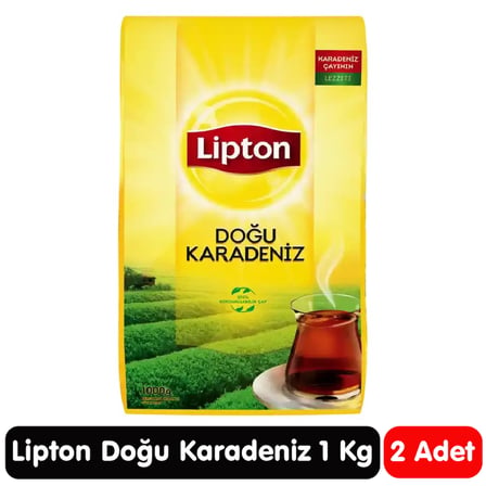 Lipton Doğu Karadeniz Siyah Çay 1 Kg 2 Paket