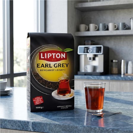 Lipton Earl Grey Bergamot Aromalı Siyah Çay 1 Kg 4 Paket
