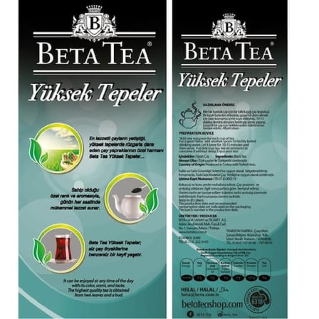 Beta Tea Yüksek Tepeler Siyah Çay 6x1 Kg