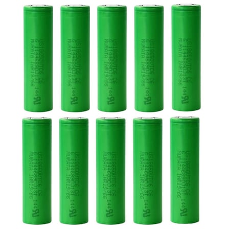 Murata Vtc6 18650 3.7V 3000 Mah Li-Ion Şarjlı Pil 10'lu (Başlıksız Flat Top)