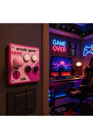 Retro Arcade Işık Anahtarı Kapağı