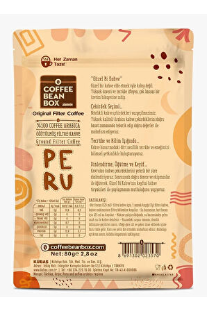 Peru Filtre Kahve 80 gr