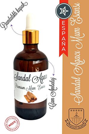 Premium Mum & Buhurdanlık Esansı Sandal Ağacı 100 ml