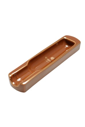 Cohiba Kahverengi Gold Şeritli Tekli Porselen Puro Küllüğü - TR9735