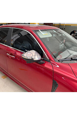 HondaCivic Fe Krom Ayna Kapağı 2 Parça Paslanmaz Çelik 2021>