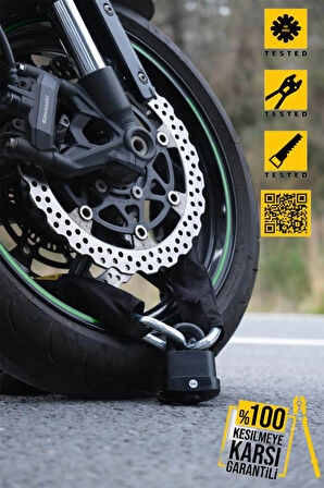 Protector Hex13 Motosiklet Kesilmez Zincir Kilit 13mm 120cm