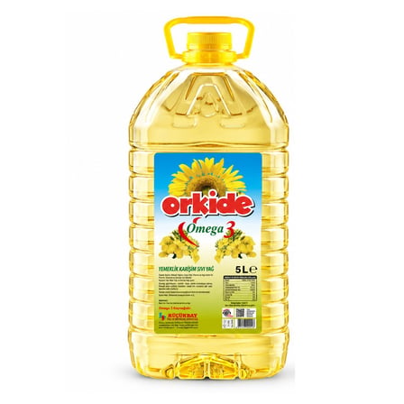 Orkide Omega3 Bitkisel Karışım Yağ 5 lt Pet 2 li