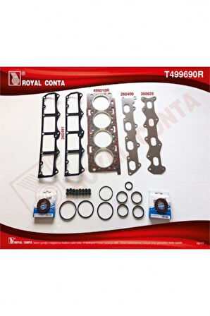 Fiat Ust Takım Contası (v.reinz Kece Subap Lastıklı Tk) Doblo Marea Palıo 1.6 16v 2001 182.b6.000 - Royal T499690r