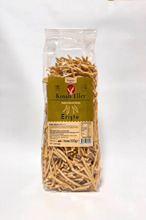 Kınalı Eller Kadın Kooperatifi Beypazarı Ev Usulü Sade Erişte Makarnası 500gr.