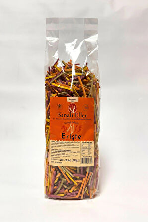 Kınalı Eller Kadın Kooperatifi Beypazarı Karışık Sebzeli Erişte Makarnası 500gr.