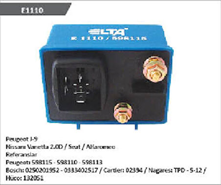 Unıversal Kizdirma Rolesi-12v Peu.j9 - Elta-E1110