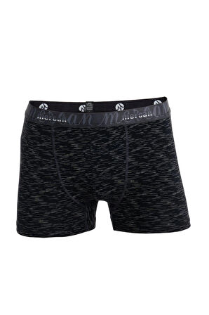 Erkek Pamuklu Esnek Likralı Baskılı Boxer - (UZAY DESENLİ)