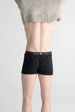 Erkek Pamuklu Esnek Likralı Baskılı Boxer - (UZAY DESENLİ)