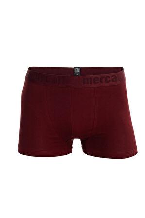 Pamuklu Ultra Rahat Bordo Erkek Esnek Boxer