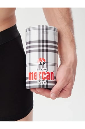 3’lü Siyah Erkek Modal Boxer