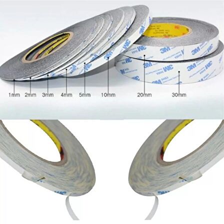 5mm/50mt Çift Taraflı Bant Ekran Cam Kasa Tamir Bantı-ŞEFFAF