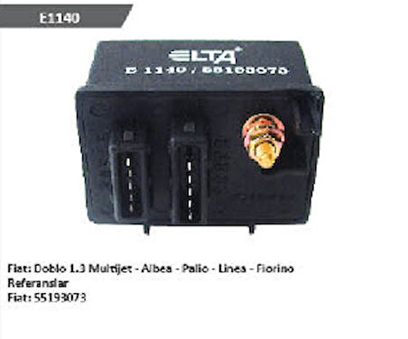 Unıversal Kizdirma Rolesi-12v Doblo 1.3 Multijet Albea/palıo/fiorino - Elta-E1140