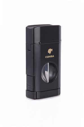 3 Torch Pürmüz Siyah Dahili V Kesicili Metal Puro Çakmağı - TR7961