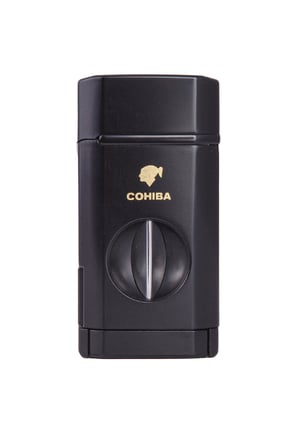 3 Torch Pürmüz Siyah Dahili V Kesicili Metal Puro Çakmağı - TR7961