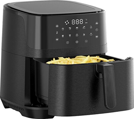 Upany XXL 6.5 lt Yağsız Airfryer Siyah