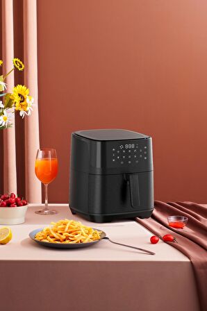 Upany XXL 6.5 lt Yağsız Airfryer Siyah