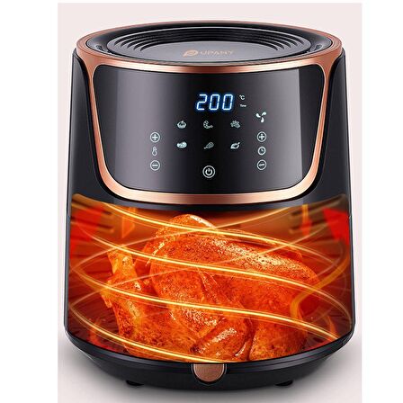 Upany 6.5 lt Yağsız Airfryer Siyah