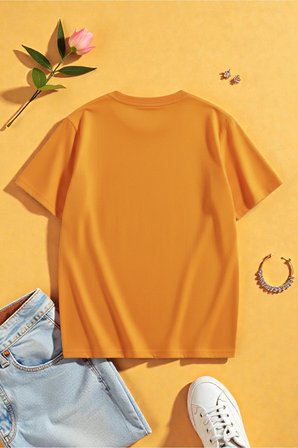 Unisex Kalp Love Baskılı Tasarım Tshirt