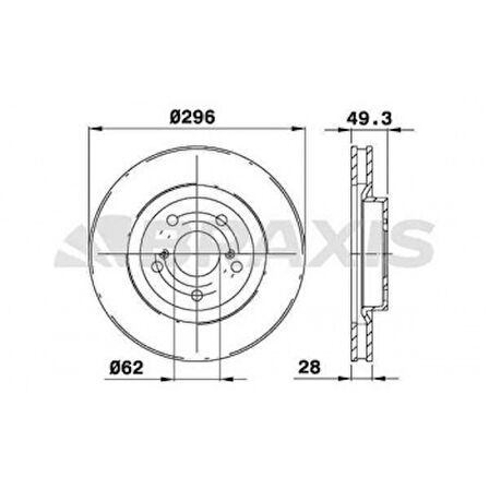 Toyota On Fren Aynası Havalı Toyota Rav4 Vvt I 2.0 2.2 D 4d 06>11 Camry 06>11 (296x5) - Braxıs Ae0158