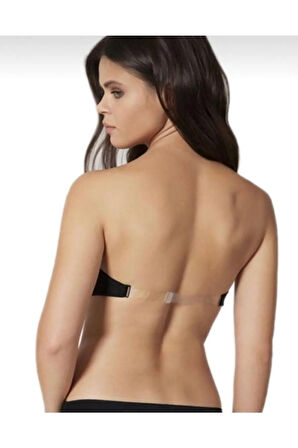 2550 Sırtı Şeffaf Straplez Dolgusuz Sütyen