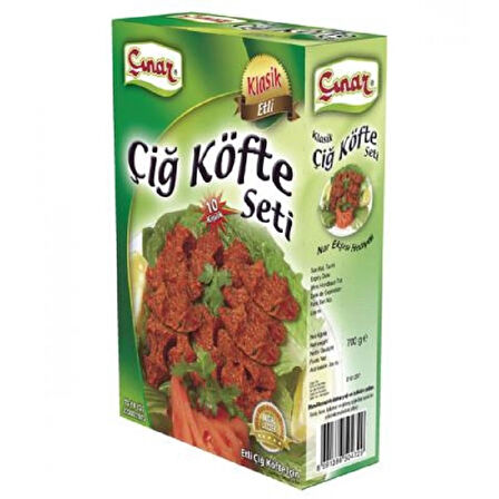 ÇINAR ÇİĞ KÖFTE SETİ 700 GR