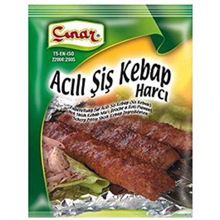 ÇINAR ACILI ŞİŞ KEBAP HARCI 75 GRx20 ADET