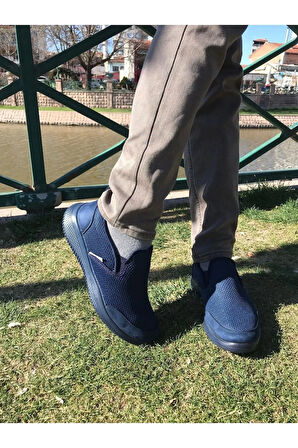 Budaks Road Erkek Günlük Bağcıksız Yürüyüş Spor Ayakkabı Lacivert 1004