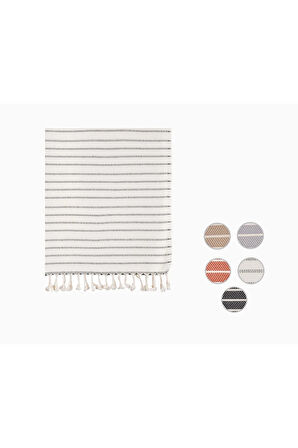 Carmen Peştemal (İVORY) %70 Pamuk %30 Bambu 95x180cm Banyo Havlusu, Plaj Havlusu
