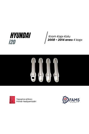 Hyundai I20 Krom Kapı Kolu 4 Kapı 2008-2014 Arası P.çelik