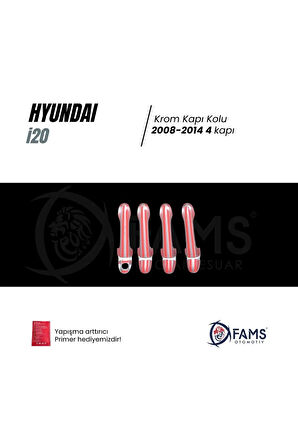 Hyundai I20 Krom Kapı Kolu 4 Kapı 2008-2014 Arası P.çelik