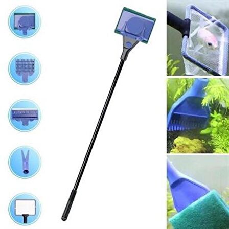 Pet Miyav® 5 In 1 Akvaryum Tankı Temizleme Seti Akvaryum Balığı Bakım Seti