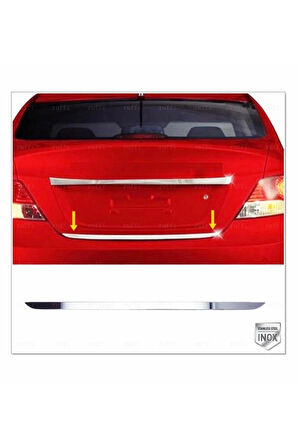 Hyundai Accent Blue Krom Bagaj Alt Çıtası 2011 Üzeri P. Çelik