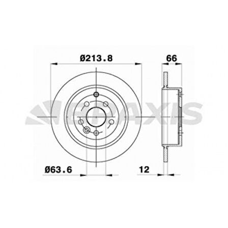 Land Rover Fren Diski Arka Freelander 2 2.2 Dizel 302mm - Braxıs Ae0371