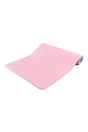 Gymo UltraGrip Hizalamalı 6mm TPE Yoga Matı Pilates Minderi Pembe