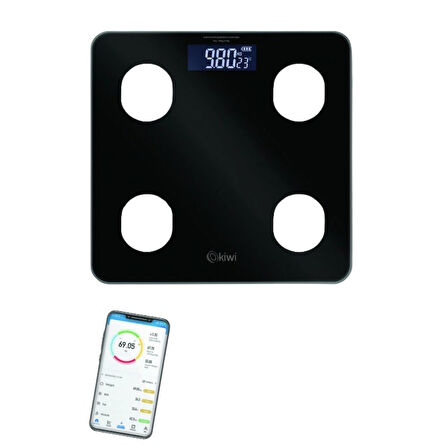 KBS-1085 Dijital Baskül Yağ Su Kas Vücut Kitle Endeksi Kilo Ölçer Tartı