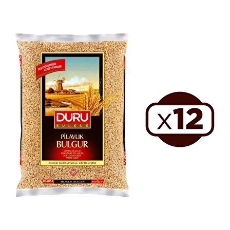 Duru Pilavlık Bulgur 1 kg x 12 Adet