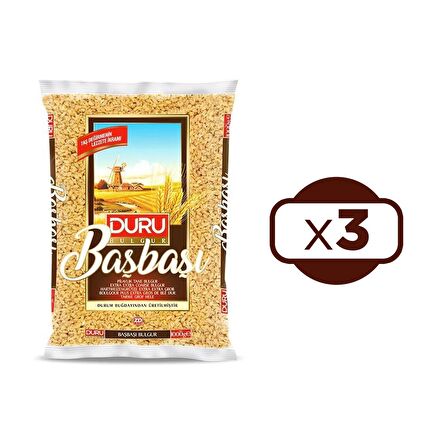 Duru Başbaşı Bulgur 1 kg x 3 Adet