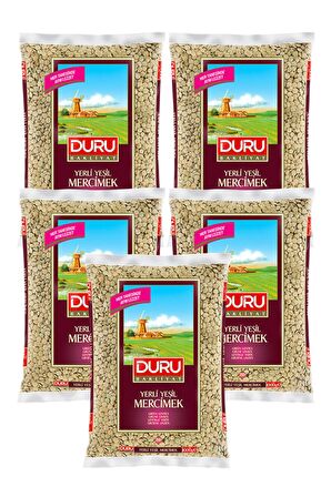 Duru Yerli Yeşil Mercimek 5x1000 Gr