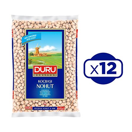 Duru Koçbaşı Nohut 8mm 1 Kg X 12 Adet