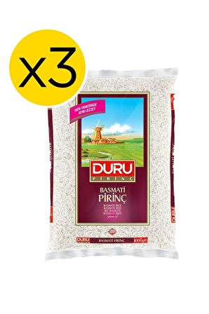 Duru 1 kg 3'lü Paket Basmati Pirinç