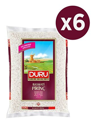 Duru Basmati Pirinç 1000 gr x 6 Adet