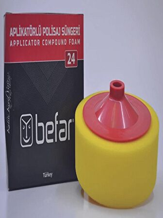 Befar Aplikatörlü Polisaj Süngeri Sarı 150x45mm O24042