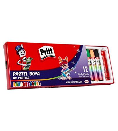 Pritt Pastel Boya Karton Kutu 12 Renk