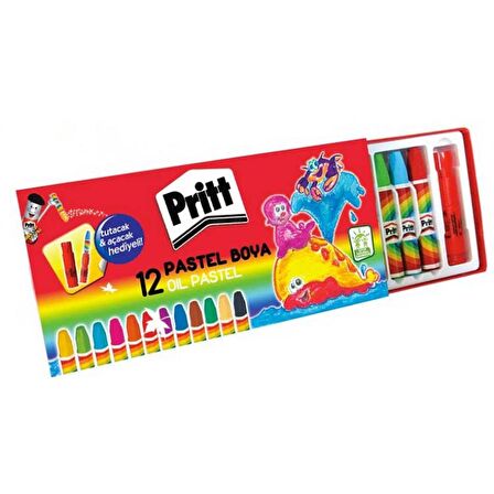 Pritt 12 Renk Pastel Boya Karton Kutu 1048061